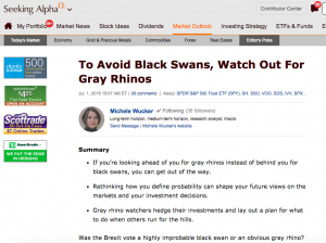 SA Black Swan to Gray Rhino